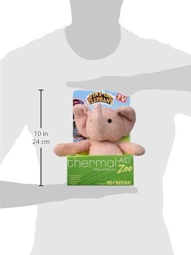 Thermal-Aid® (Tiny The Elephant) – Washable Heating Pad & Ice Pack – Plush Hot/Cold Pack with Natural Corn Filling – Reusable Comfort