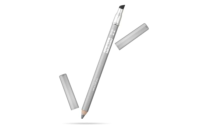 Pupa Milano Eye Pencil, 22 Pure Silver, Smooth Texture, Ophthalmologist Tested, Dual-Ended, 0.04 Oz