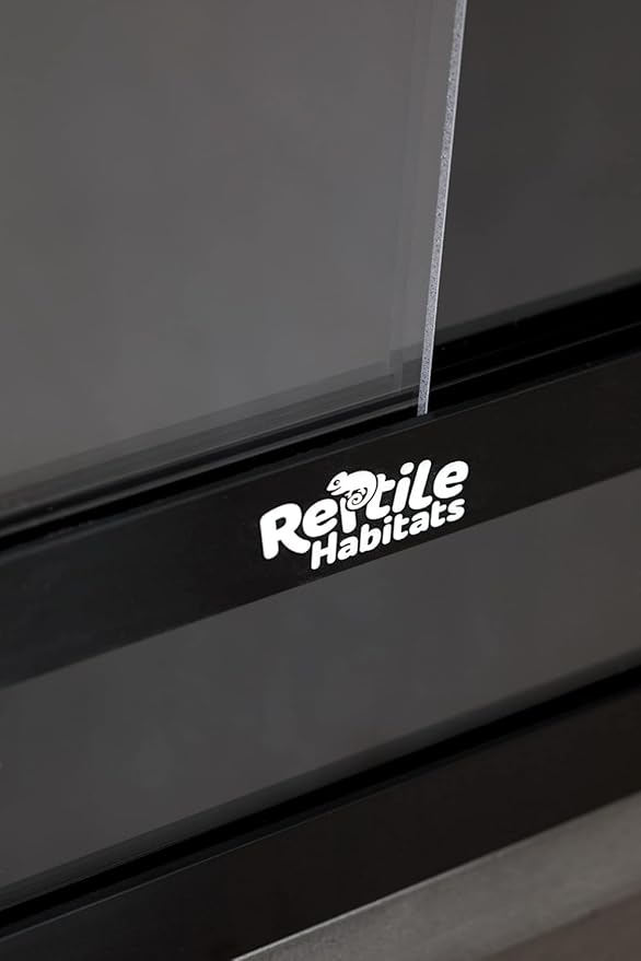 Reptile Habitats 5x2x2 (150 Gallon) Reptile Enclosure PVC Panels, Glass Doors, Lightweight, Easy to Assemble, Heavy Duty Screen, Aluminum Frame