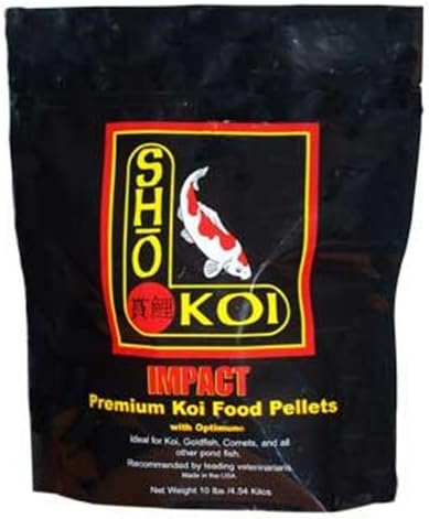 Sho Koi Impact Fish Food - Small Floating Pellets, 9-Pounds, 3.0 mm