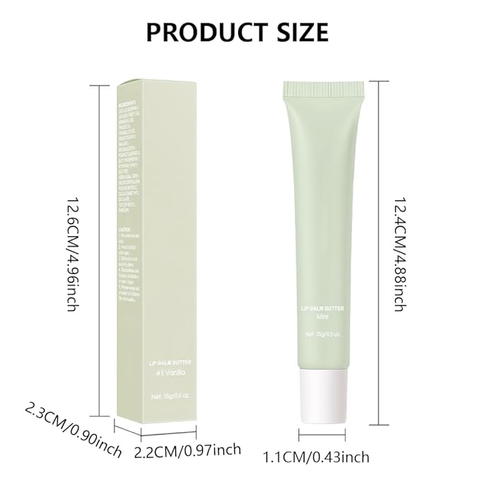Summer Lip Butter Lip Balm, Ultra-Hydrating Natural Vegan Lip Balm, Sheer-Tinted Shine & Hydration, Soothes & Softens Dry Lips Skincare, Bálsamo labial hidratante #2 Mint