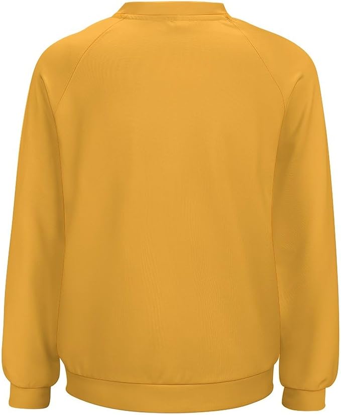 Halloween Sweatshirts for Women Black Cat Print Pullover Crewneck Oversized 2024 Fall Fashion Casual Warm Shirt