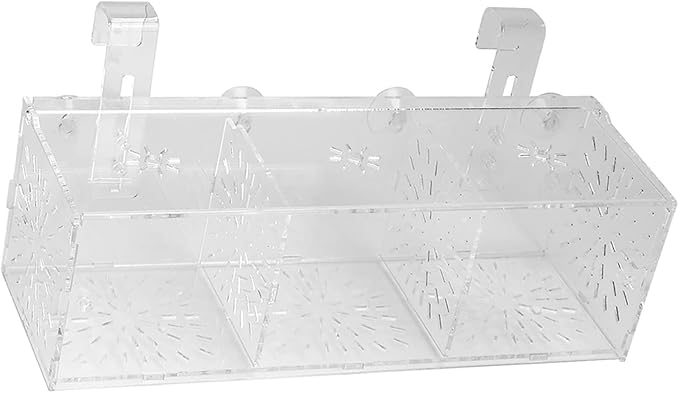 Fish Separation Box, Acrylic Transparent Fish Tank Breeding Isolation Box Aquarium Hatchery Incubator Holder(30CM*10CM*10CM)