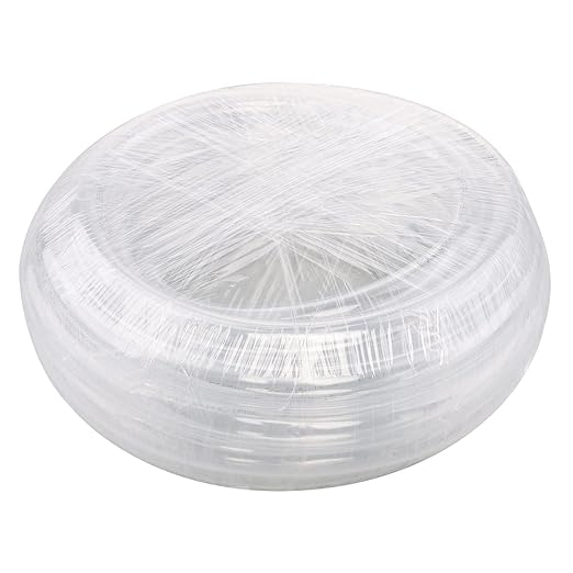 DERNORD PVC Tubing 5/8"ID X 13/16"OD Flexible Clear Vinyl Hose 25 Feet for Food Grade