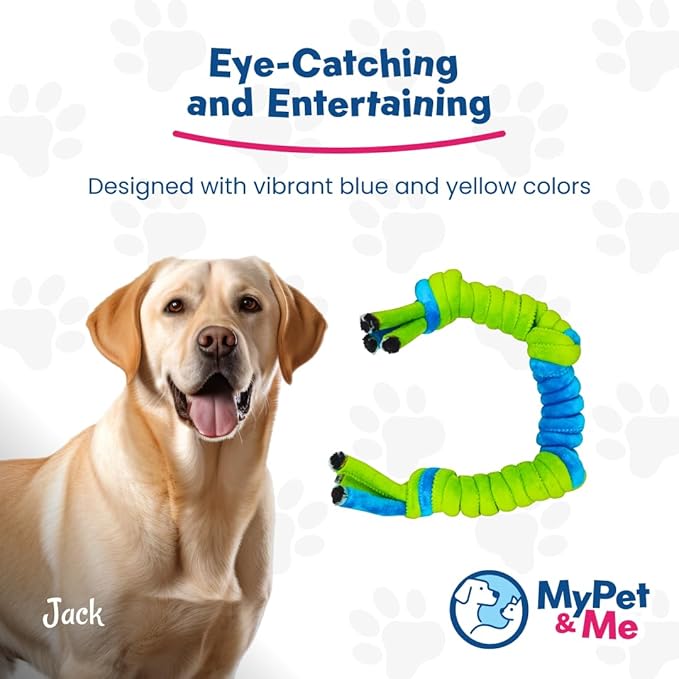 My Pet & Me – 4-Knot Rope Dog Toy (21.6 Inch) – Durable Chew & Tug Toy for Medium & Large Dogs – Great for Tug of War, Dental Health, and Active Playtime