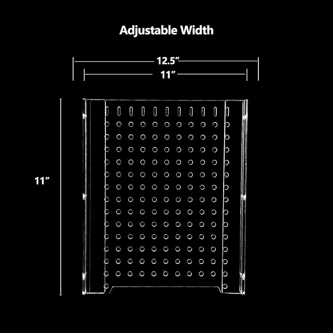 Acrylic Fish Tank Divider15/20Gallon Tank Divider,Adjustment Clear Fish Tank Separator Set with Suction Cups (15/20 Gallon)