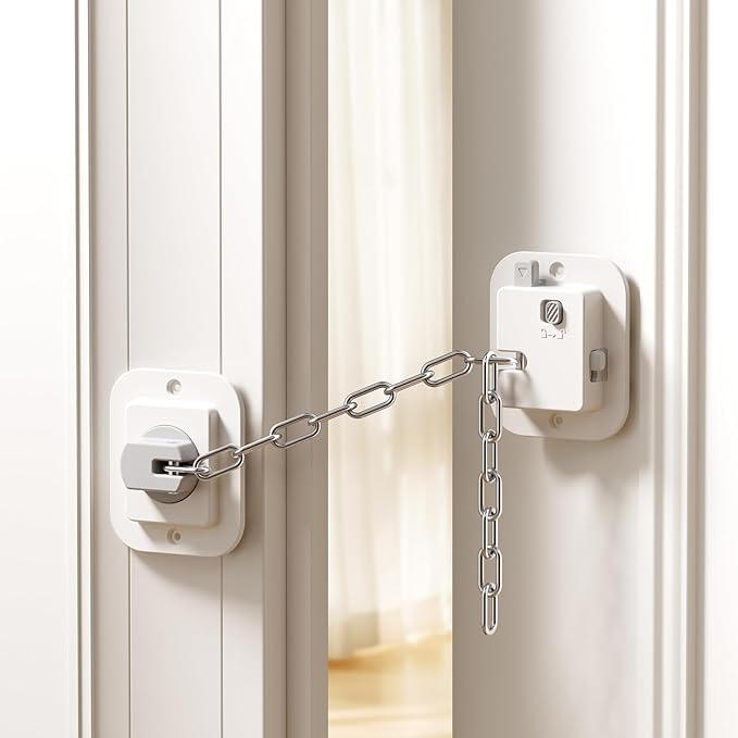 YEYA Cat Door Latch & Stopper-Adjustable Strap from 1.5" to 10",1-Pack Door Holder & Prop to Keep Door Open for Cats & Toddler, No Tools Required