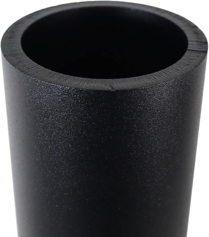 Shocker Replacement Gooseneck Stem & Demco Coupler for 2-5/16" Ball - Round 4" Straight Pin - Black - 30,000 lbs - Adjustable