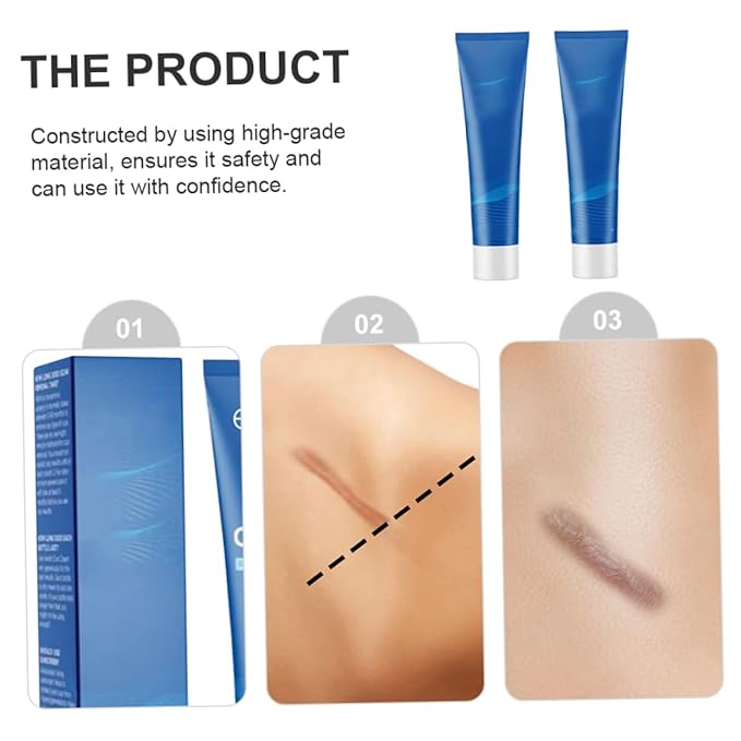 2Pcs Scar Repair Creams Skin Care for Burns Stretch Marks Scars Multi Functional Treatment for All Body Areas Cost Practical for Skin Repair