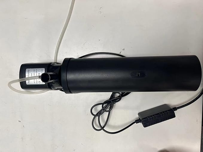 600GPH UV Aquarium Filter for 75-300 Gal Tank, Large Fish Turtle Tank Green Water Clean Machine Submersible Canister Filter Powerful Pump Pond Filter for Saltwater Freshwater Crystal Green Killing