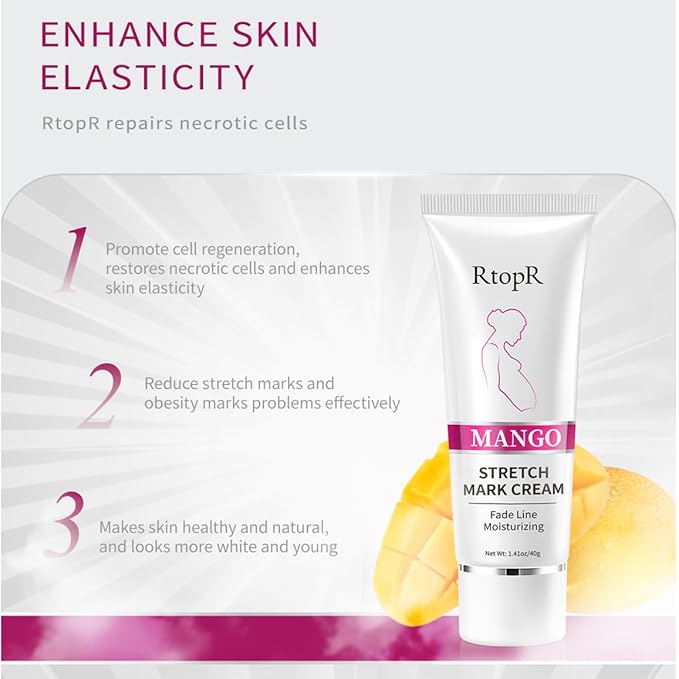 1 PCS Stretch Marks and Scar Cream, Stretch Mark and Scar Removal Cream for Pregnancy, Belly Creams for Wrinkles, Obesity Fat Marks Scars Moisturizing, Remove Marks
