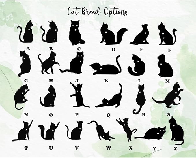 Cat Memorial Suncatcher with Name Date & Breed - Custom Pet Loss Gift, Home Decor