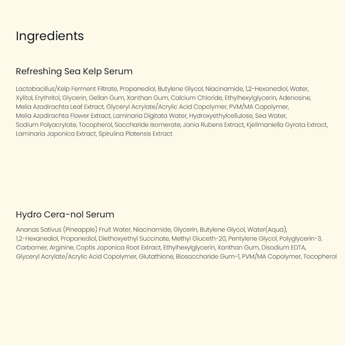 BIODANCE Serum Discovery Set: 4 Mini Serums Set, Korean Skin Care with Collagen Peptide, Ceramide Panthenol, Sea Kelp, Vitamin C Niacinamide, Skin Care Set | 10ml x 4 Serums