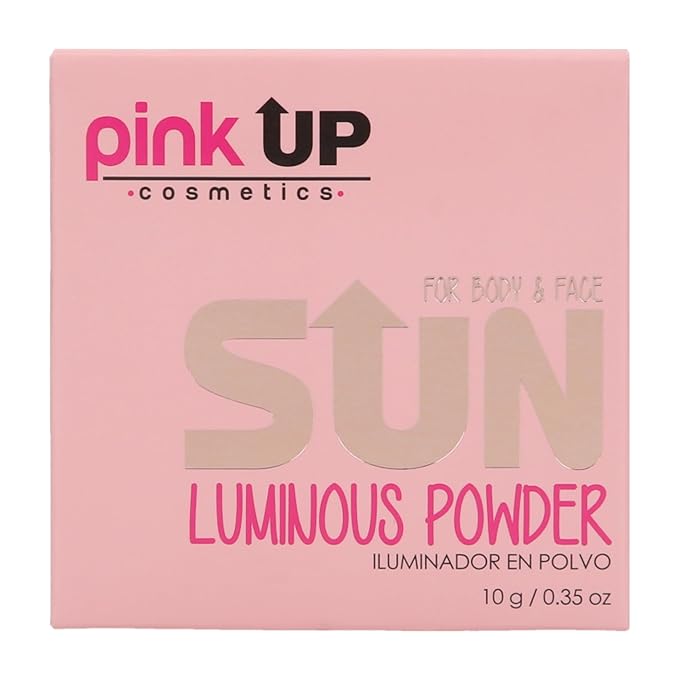 Pink Up | Luminous Powder |Highlighter | Enhances glow & defines features | Light-reflecting finish for radiant skin | Highlighter makeup | Makeup | Silky texture | Flash | Model PKIP01