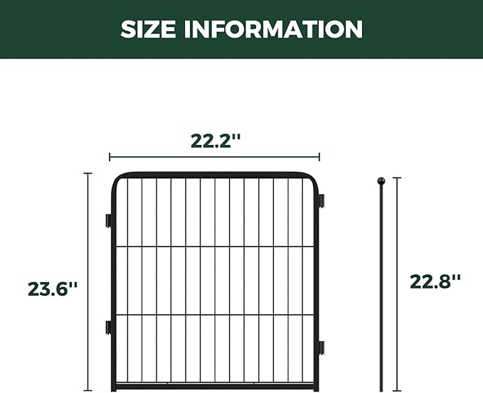 FXW Homeplus Unleashed Indoor Dog Playpen - Stress-Free and Safe Play, Heavy Duty 24 Inch 2 Panels Dog Pen for Puppy and Small Dogs, Black│Patented