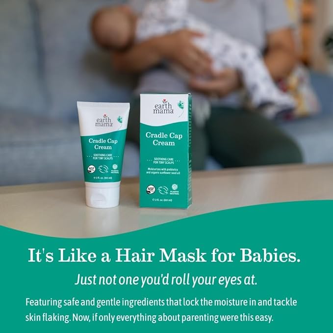 Earth Mama Cradle Cap Cream - 2 oz (Pack of 2)