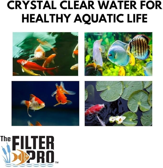 Carbon Fine Filter Media, 3/8" Thick, 12" x 120" Roll, Perfect for Aquariums, Ponds or Water Gardens, Made in USA