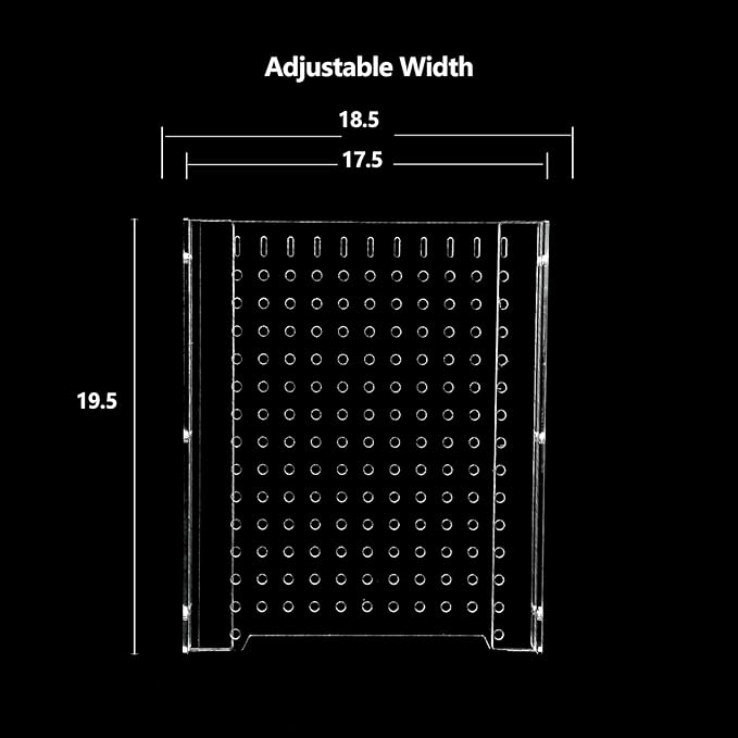 Acrylic Fish Tank Divide75/125Gallon Tank Divider,Adjustment Clear Fish Tank Separator Set with Suction Cups (75/125Gallon)
