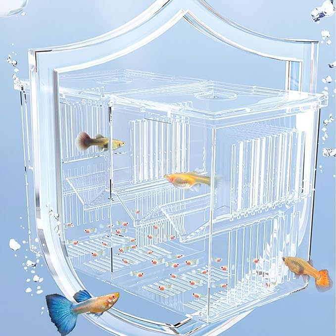 Breeding Tanks for Aquarium Small Fish Isolation Box Hatchery Boxes for Fish Clear Fish Spawning Box Fish Hatchery Box