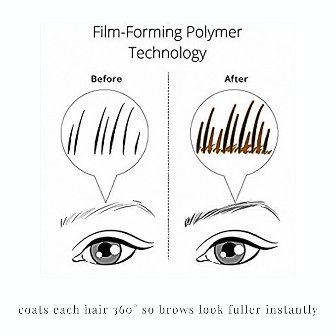 Elizabeth Mott Eyebrow Gel Makeup ??Queen of the Fill Brow Tint & Volumizing Filler & Setter ??Water-Resistant, Long-Lasting ??Covers Grays, Defines & Shapes ??Cruelty-Free ??Dark Medium Brown, 4g
