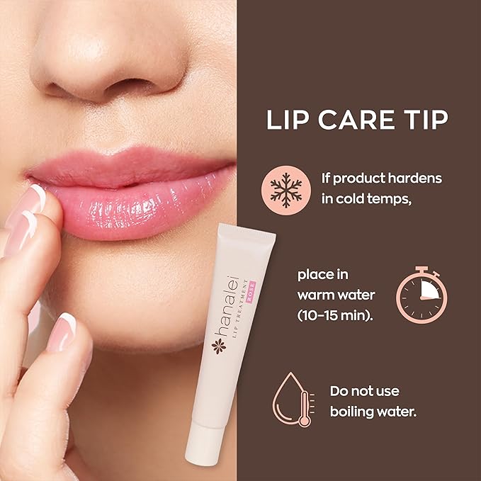 Hanalei Lip Treatment for Dry, Chapped Lips – Intensive Overnight Moisturizer with Kukui Oil, Shea Butter & Grapeseed Oil – Hydrating Balm for Healing Cracks – Rose Pink Tint, 15g – Cruelty-Free