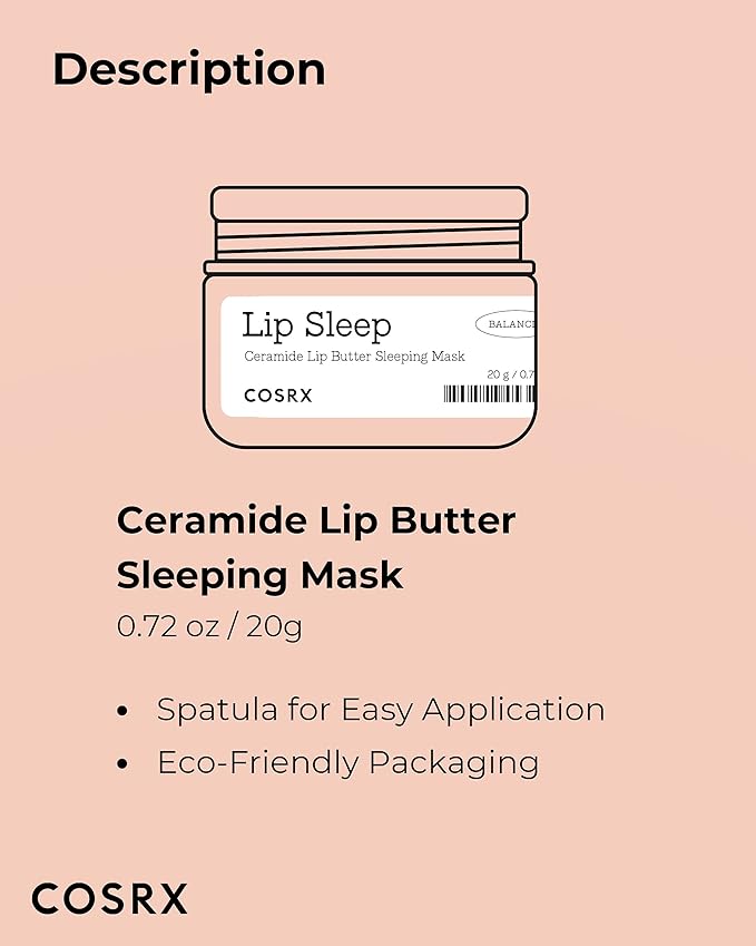 COSRX Lip Care Balm for Dry Chapped Lips, Enriched with Shea Butter, Sleeping Mask, Korean Skin Care, Animal Testing-Free, Artificial Fragrance-Free, Parabens-Free (Lip Butter)