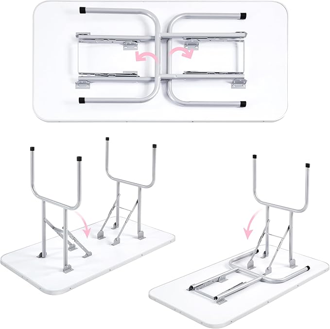 Yaheetech 46'' Pet Grooming Table for Large Dogs Adjustable Height - Portable Trimming Table Drying Table w/Arm/Noose/Mesh Tray Maximum Capacity Up to 265Lb -Pink