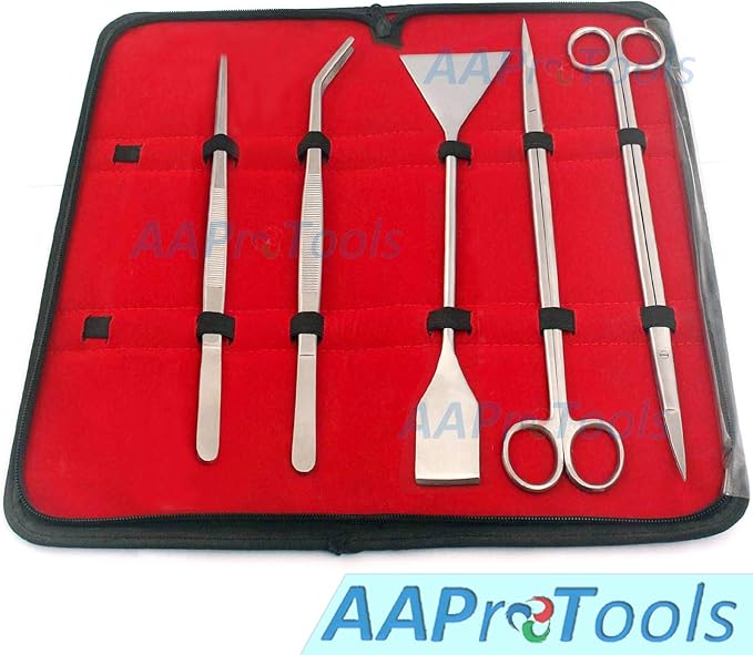12-Inch Stainless Steel Aquarium Aquascaping Kit 5-Tools