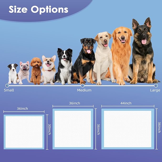 Extra Large Pee Pads for Dogs, 36"x36" 30 Counts Puppy Pads XL, Puppy Pee Pads Super Absorbent & Leak-Proof, Jumbo Disposable Training Pads, Wee Wee Pads for Dogs, Potty Pads, Doggy Pads