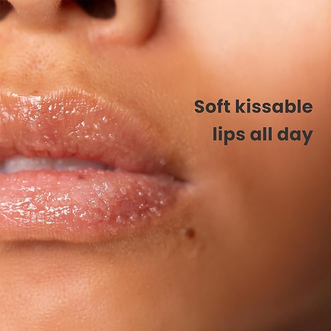 Dermasuri - Lip Exfoliator Scrub & Moisturizer - Sugar Scrubs, Overnight Hydration & Softening - Brighten & Soften Dark Lips For Men & Women -Soothing Dryness -Coconut Passion Fruit Flavor - 20g/0.7oz