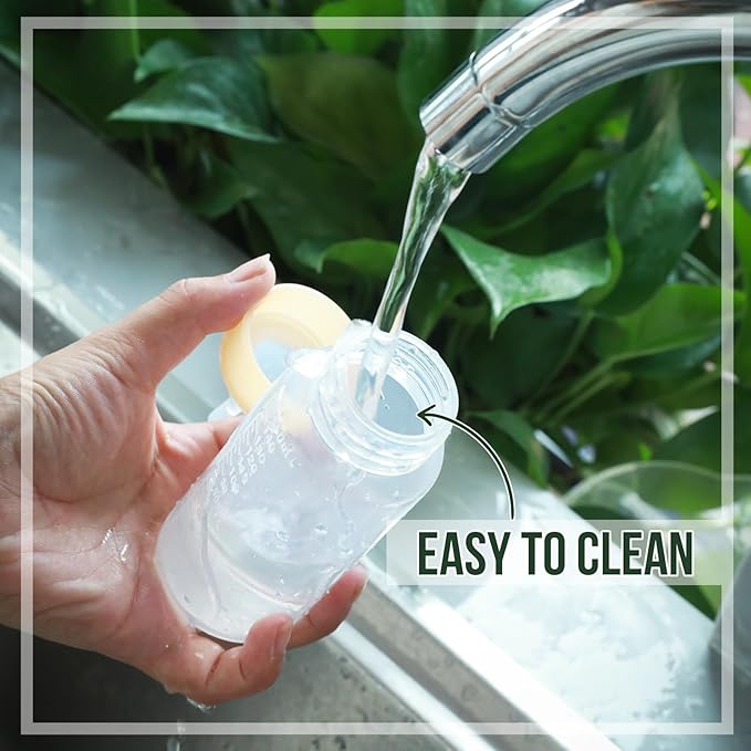 ASEVAT 5 oz 3PackPet Feeding Bottle, Anti-Choking Puppy Feeder Design,with 3pcs Replaceable and Reusable Silicone Nipples for Feeding Puppies, Kittens, Small Animals
