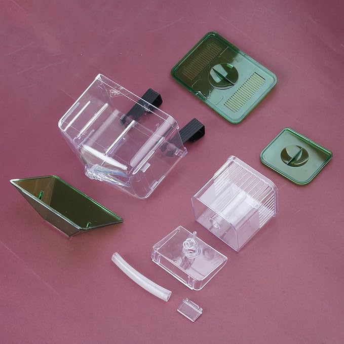 Fishtank Hatchery Incubator Aquarium Small Breeding Box Clear Breeder Isolation Hatching Boxes with Hook Fish Spawning Container