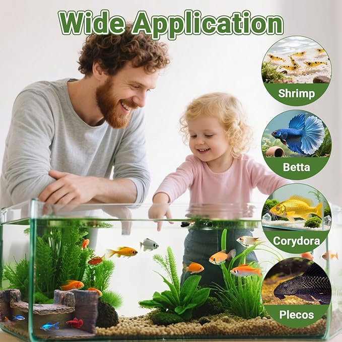 Underground Resin Stump Dual Hole Hideout - View Fish & Shrimp in Natural Corner Tunnel | 5.1×5.1×2.8" | Ideal for Corydora, Betta, Shrimp