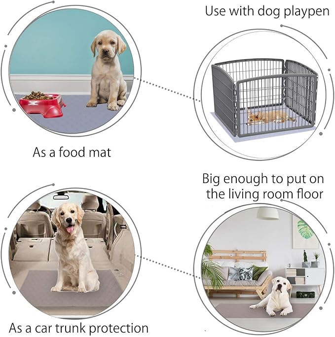 Dog Grass Large Potty Patch, Artificial Dog Grass Bathroom Turf for Pet Training, Washable Puppy Pee Pad, Perfect Indoor/Outdoor Portable Potty Pet Loo