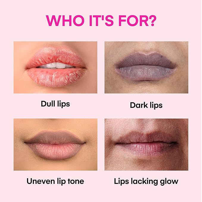 Lip Lightening for Dark Lips: for Smokers, Dry or Uneven-Toned Lips – Restores Natural Look & Moisture with VC, Lemon Peel & Licorice – Refreshing Mint Scent – 2 Pack (15 mL Each, 30 mL Total)