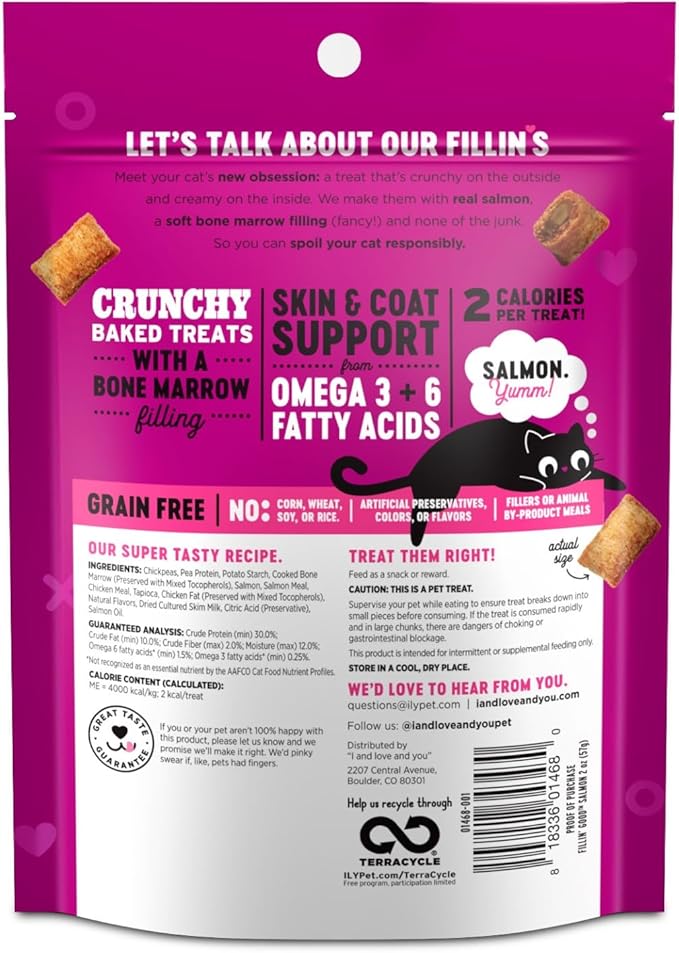 Fillin Good Salmon Flavor with Skin & Coat Support 2 oz (Pack of 6)