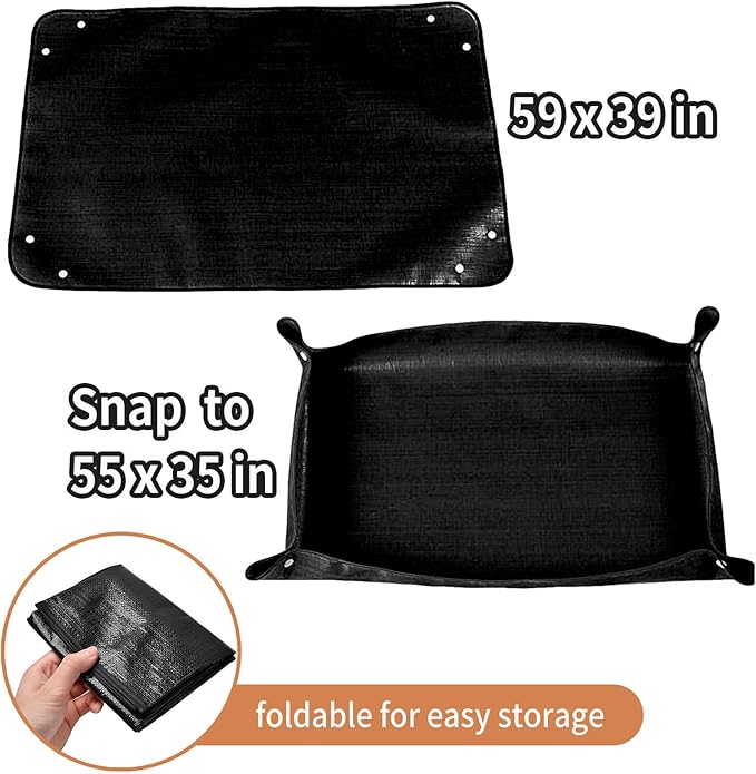 Reusable Playpen Liner for Small Animal Cage Waterproof 59"x39" Large Washable Cage Liner Tarp Base Bottom Small Animal Bedding for Rabbit, Guinea Pig, Chick, Duckling