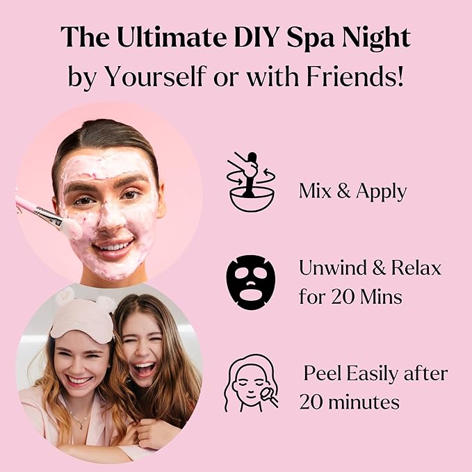 VogueNow Premium Jelly Face Mask for Facials - Bulgarian Rose, 24K Gold, Lavender & Hyaluronic Acid (Pack of 4) - Hydrating, Brightening & Nourishing Jelly Mask | International Womens Day Gifts