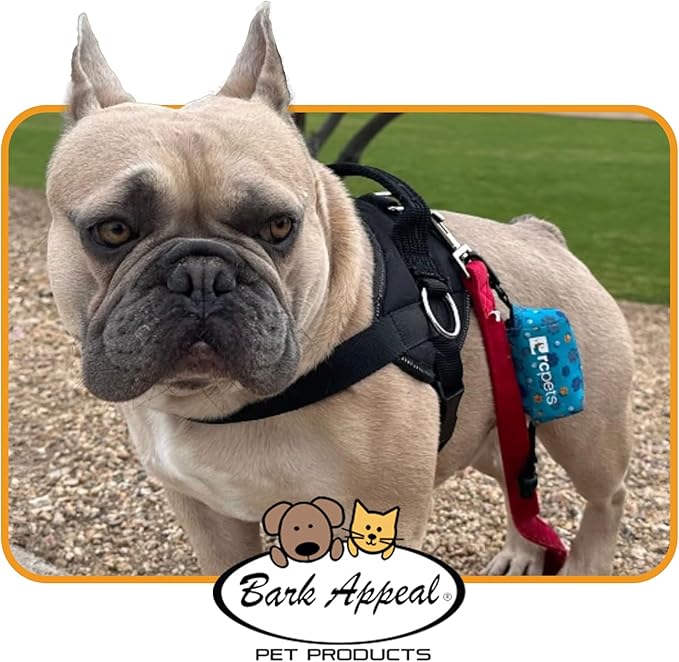 Bark Appeal Purple No-Pull Dog Harness for Small to Medium Sized Pets – Adjustable, Reflective Vest with 3 Leash Clips for Added Control, Easy Walks & Training – Medium