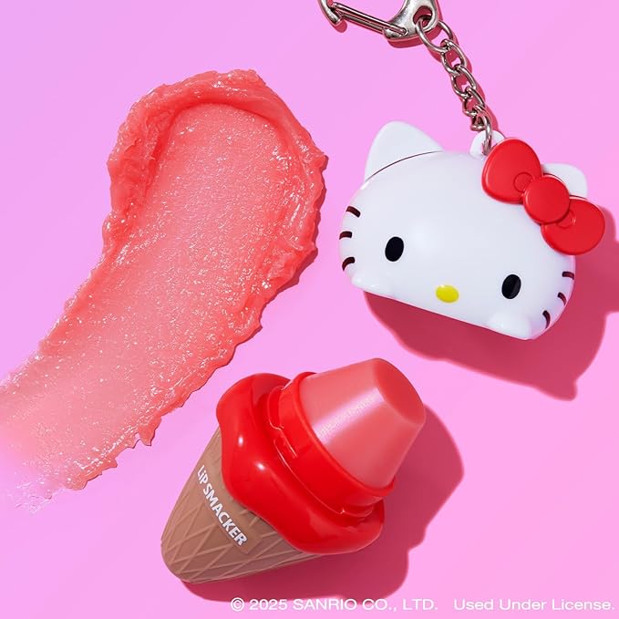 Lip Smacker Hello Kitty Lip Balm | Ice Cream Flavored | Moisturizing | Soft Shine | Cruelty-Free