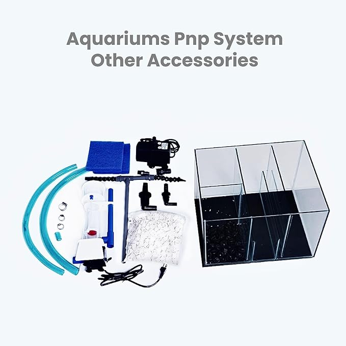120G-GO 120 Gallon SC Aquariums 48x24x24 12mm Plug N Play System with Maple Black Wood Cabinet