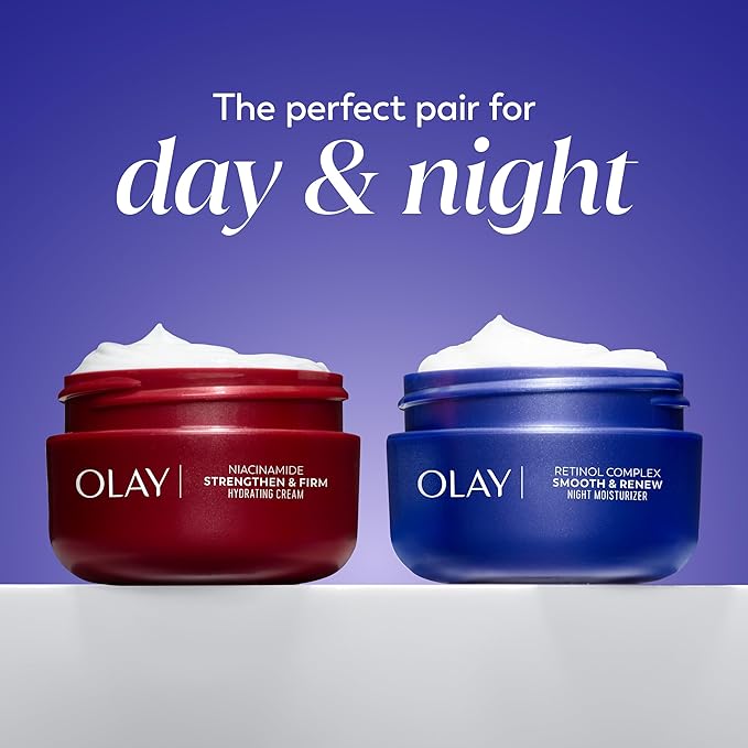 Olay Regenerist Radiance Retinol Face Moisturizer: Smooth & Renew Cream for Women - Fragrance-Free,Anti-Aging,Anti-Wrinkle,Tightening & Brightening - 2 Oz,(Pack of 2)