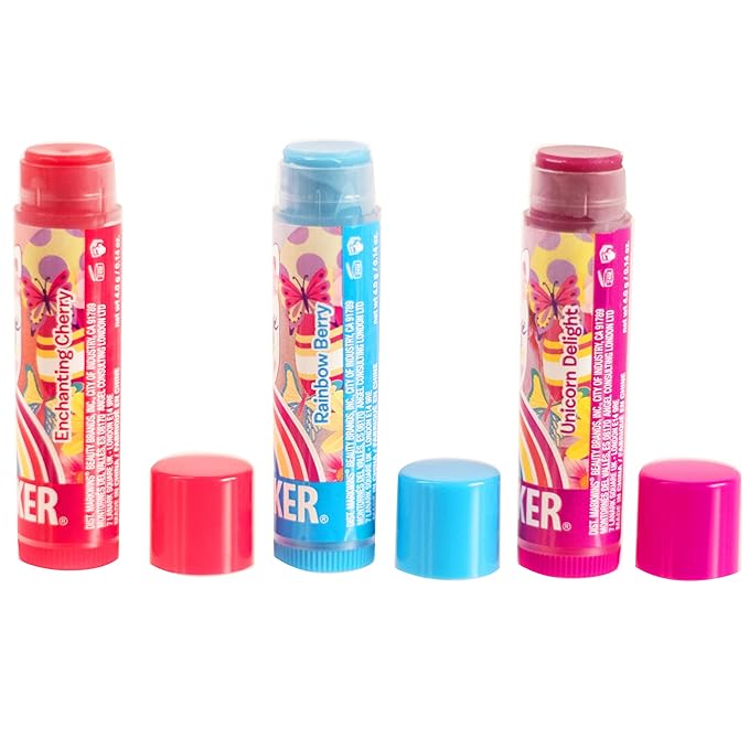 Lip Smacker Magical Unicorn Lip Balm - Moisturizing, Soothing Trio Enchanting Cherry, Rainbow Berry, & Unicorn Delight (Pack of 2)