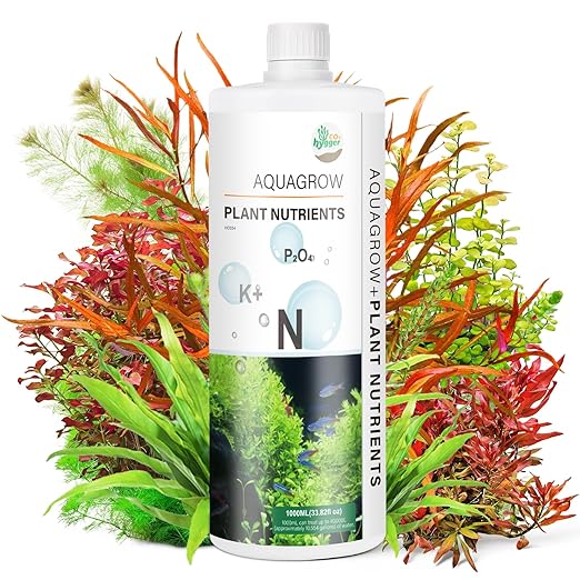 HC034 Aquarium Plant Liquid Fertilizer - Advanced Macro Nutrient Solution for Freshwater Planted Tanks, Promotes Root & Leaf Growth, 150ml/500ml/1000ml (1000mL)