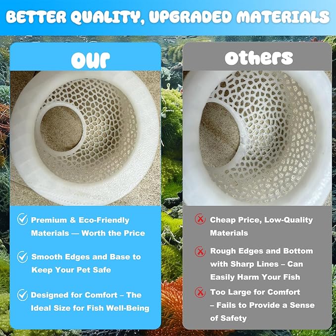 Floating Betta Hide & Shrimp Cave – All-in-One Aquarium Hammock, Feeder, and Safe Resting Spot for Stress-Free Fish Tanks