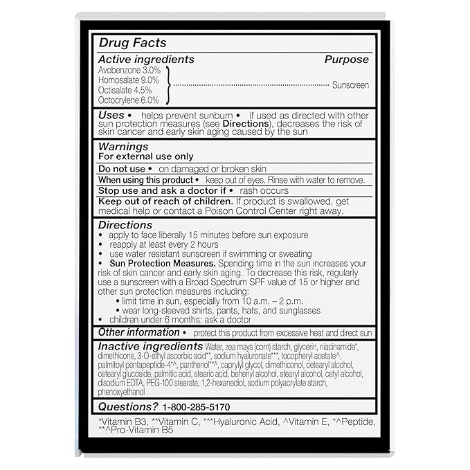 Olay Super Cream with Sunscreen SPF 30, Fragrance Free Lightweight Face Moisturizer with Sun Protection, 5-in-1 Skin Care - Hydrating, Brightening - Niacinamide, Vitamin C, Collagen, 1.7 oz