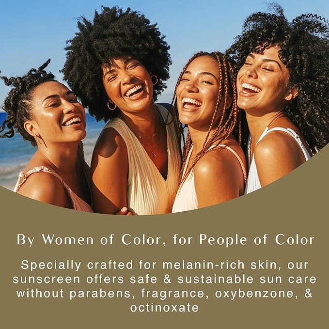 Black Girl Sunscreen Kids SPF 50 Lotion for Face & Body- Sun Protection for Skin, Kids Sunscreen, Water Resistant for 80 Minutes, Ideal for Beach & Travel, No White Cast for Melanin Rich Skin- 6 fl oz