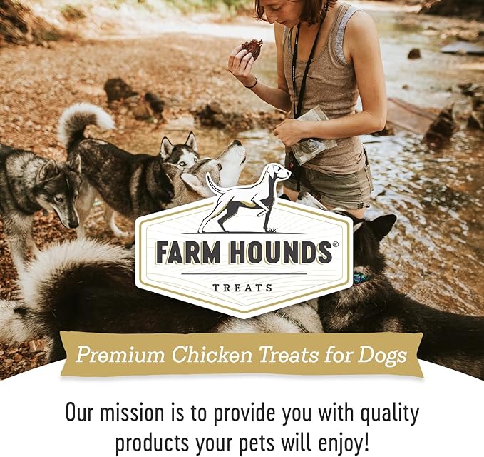 Farm Hounds - Chicken Jerky - Premium Natural Jerky for Dogs - 100% Humanely Raised Chicken - Break-to-Size - Great for Training & Treats - No Added Fillers - Made in USA - 3.5 oz -2 Pack