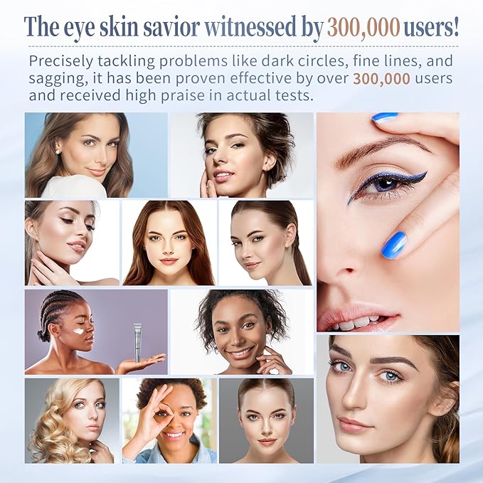 Retinol Under Eye Cream - Anti-Aging Treatment for Dark Circles, Puffiness & Wrinkles, Gentle Formula for Men & Women to Reduce Fine Lines, 0.7 Fl Oz