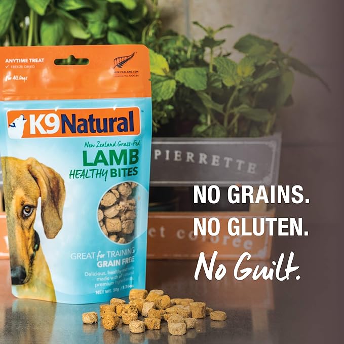K9 Natural Freeze-Dried Single Ingredient Dog Treats, High-Value, Low-Calorie Protein Bites for Active Dogs, Healthy Dog Training Treats, Grain-Free Reward, Beef & Organs and Chicken, 1.76oz
